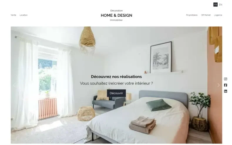 Real estate agency, WordPress, Custom templates, Custom admin dashboard, Print to PDF, French and English